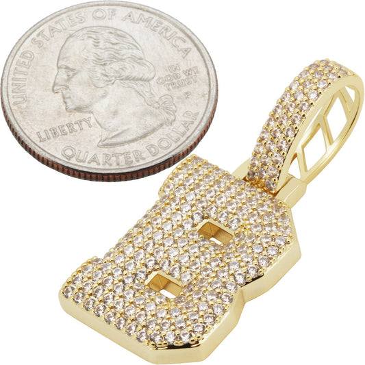 Block Letter B Pendant