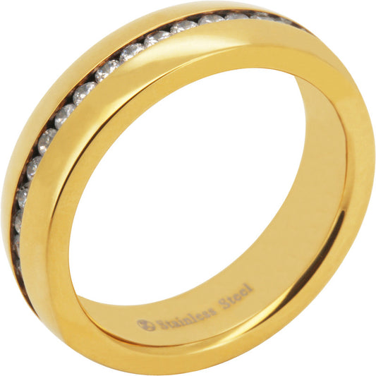 6mm Channel Set Eternity Band Ring Size 10