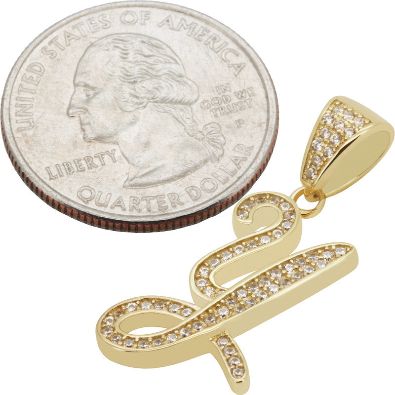 Cursive Initial Y Pendant