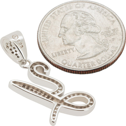 Cursive Initial Y Pendant