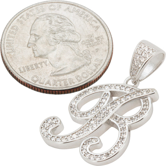Cursive Initial B Pendant
