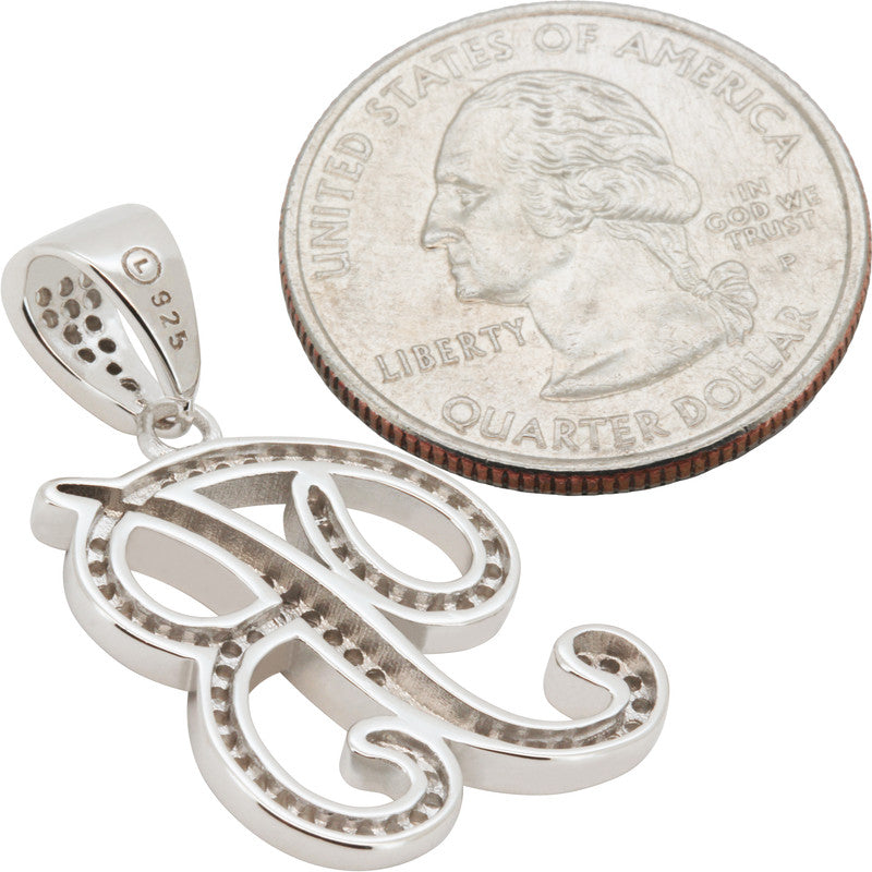 Cursive Initial B Pendant