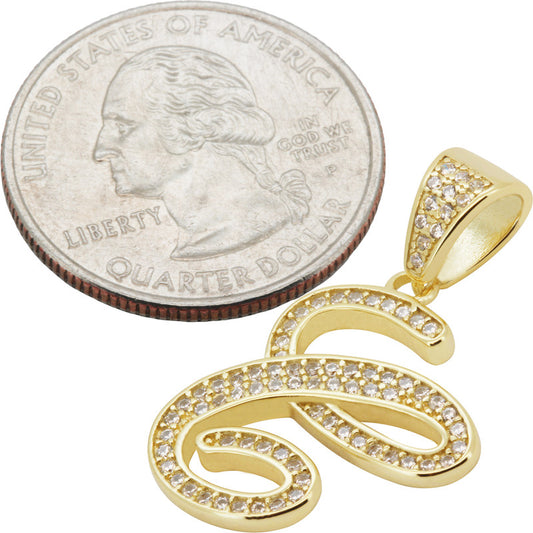 Cursive Initial C Pendant