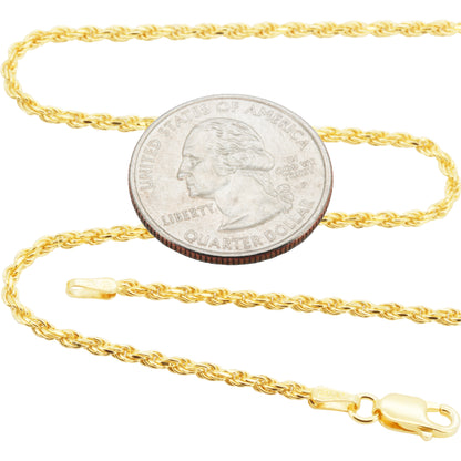 2mm Rope Chain 16"