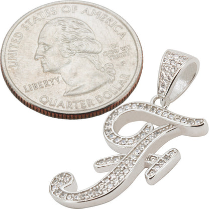 Cursive Initial F Pendant