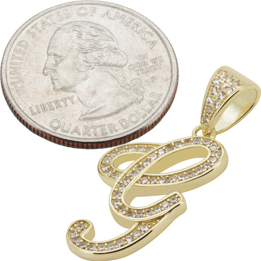 Cursive Initial G Pendant