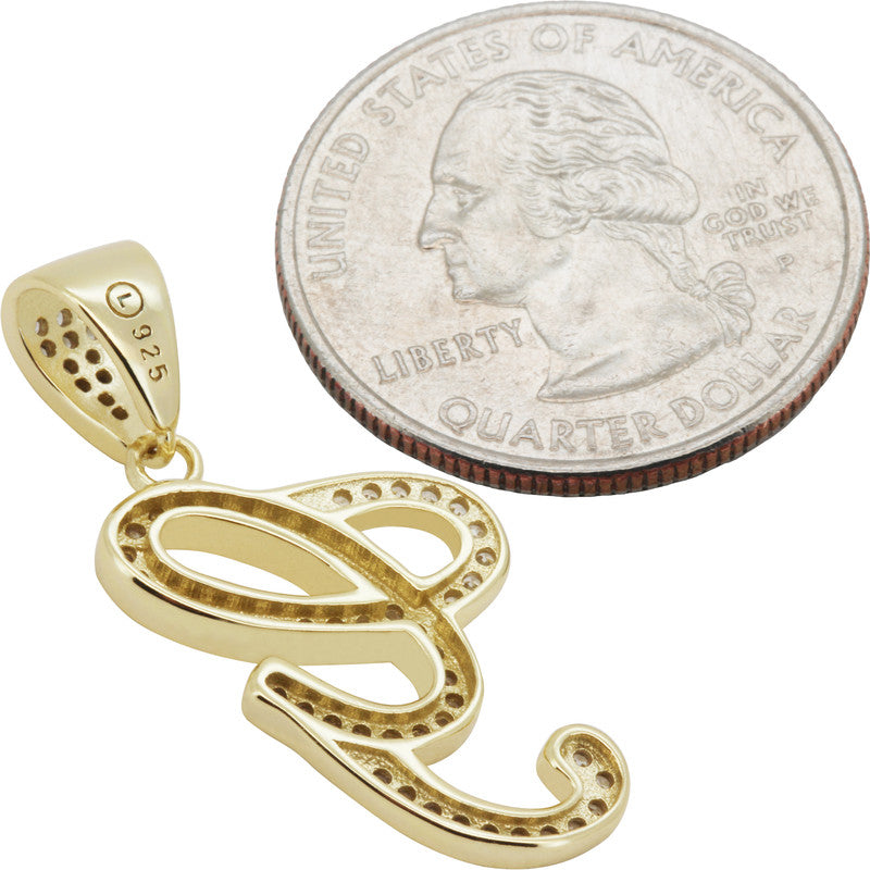 Cursive Initial G Pendant