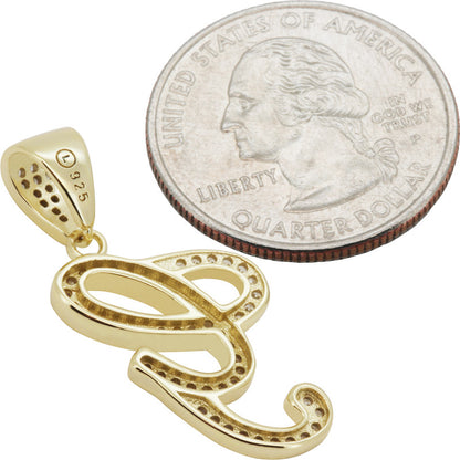 Cursive Initial G Pendant