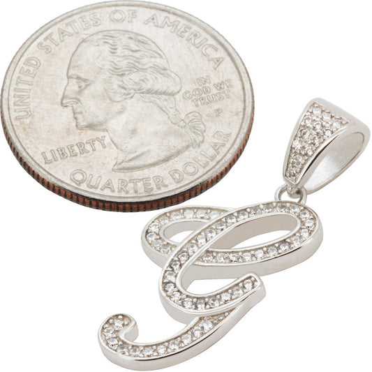 Cursive Initial G Pendant