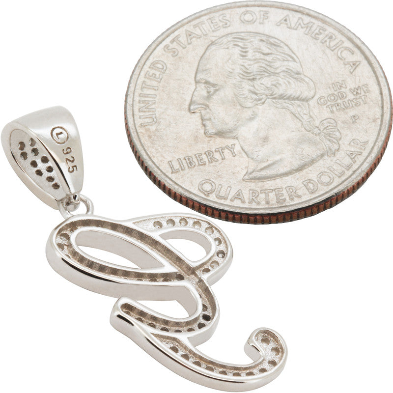 Cursive Initial G Pendant