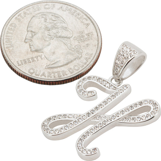 Cursive Initial H Pendant
