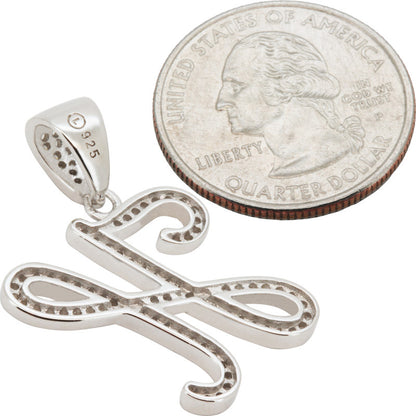 Cursive Initial H Pendant