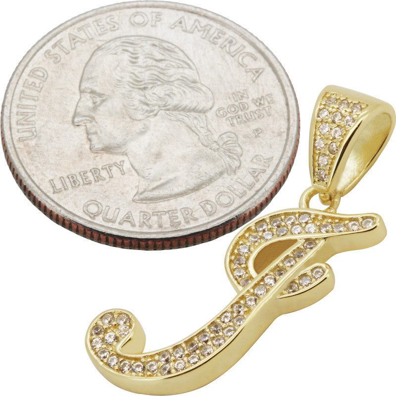 Cursive Initial I Pendant