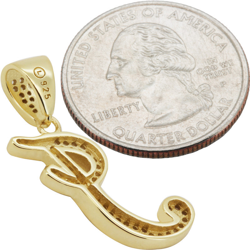 Cursive Initial I Pendant