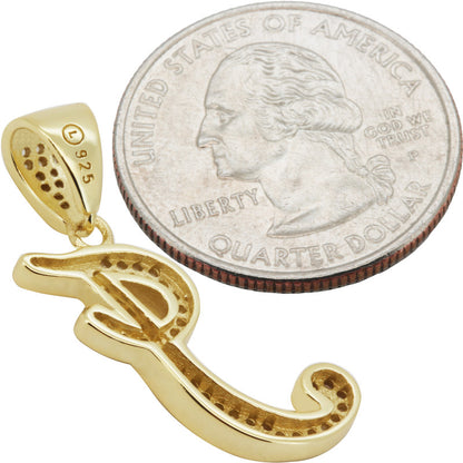 Cursive Initial I Pendant