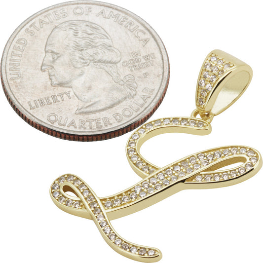 Cursive Initial L Pendant