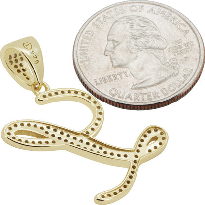 Cursive Initial L Pendant