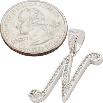 Cursive Initial N Pendant