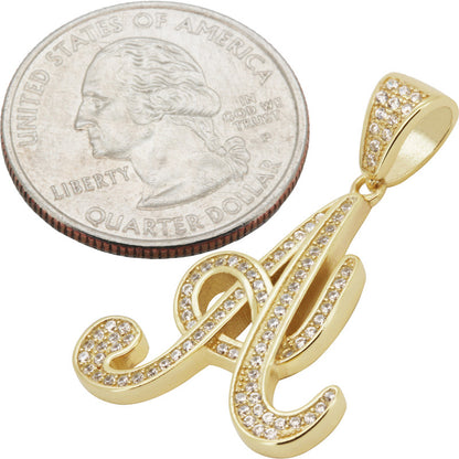 Cursive Initial A Pendant