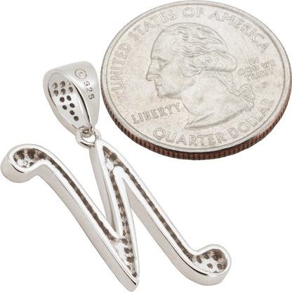 Cursive Initial N Pendant