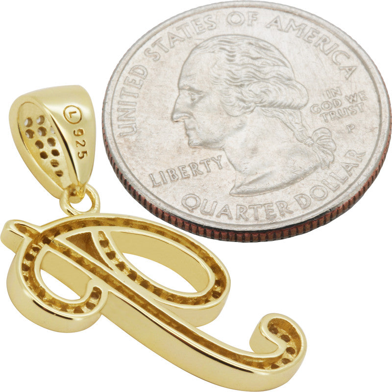 Cursive Initial P Pendant