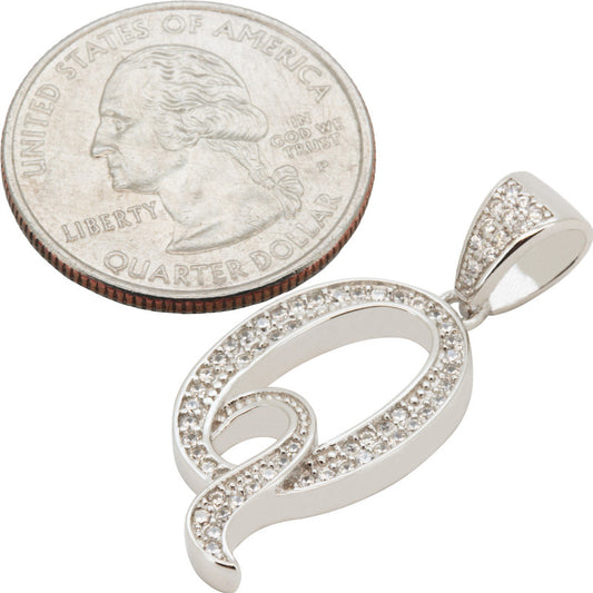 Cursive Initial Q Pendant