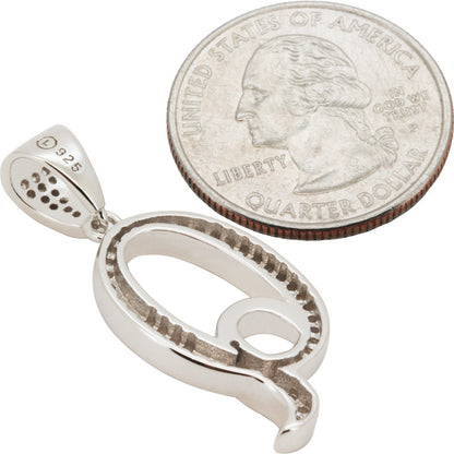Cursive Initial Q Pendant