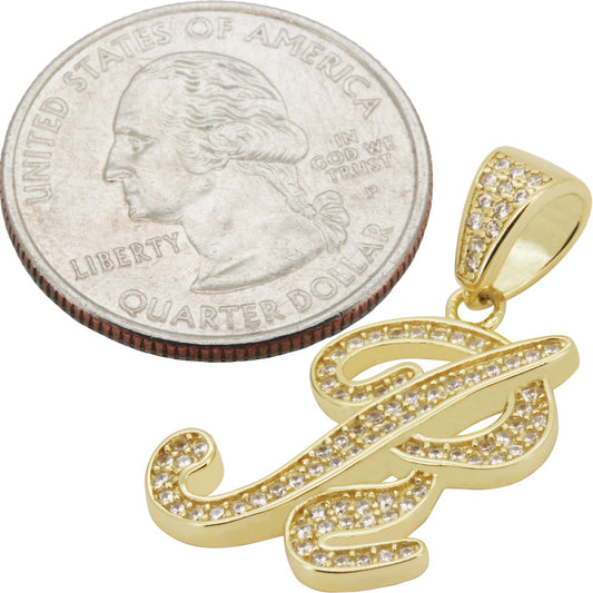Cursive Initial R Pendant