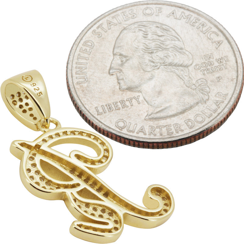 Cursive Initial R Pendant