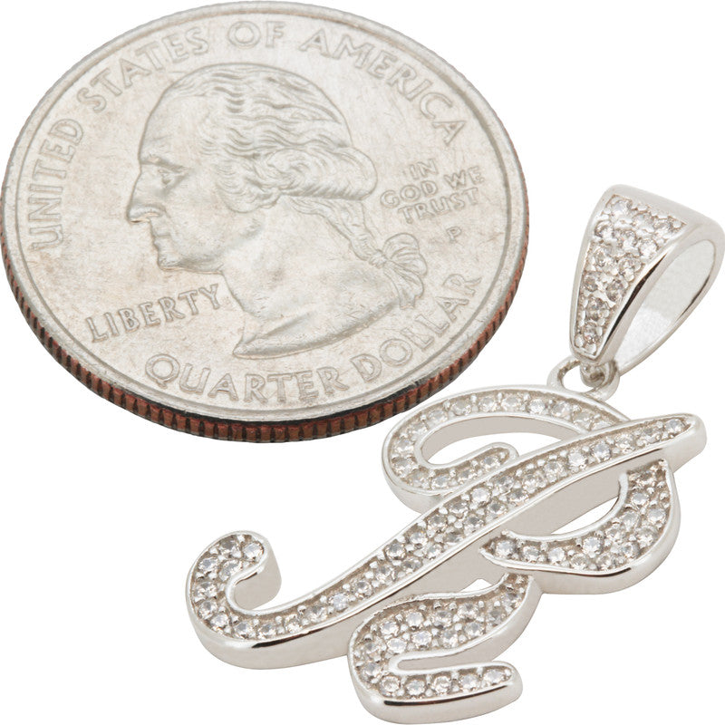 Cursive Initial R Pendant