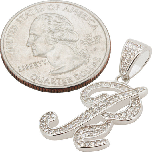 Cursive Initial R Pendant