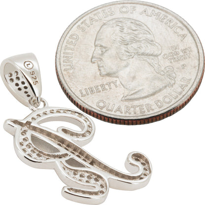 Cursive Initial R Pendant