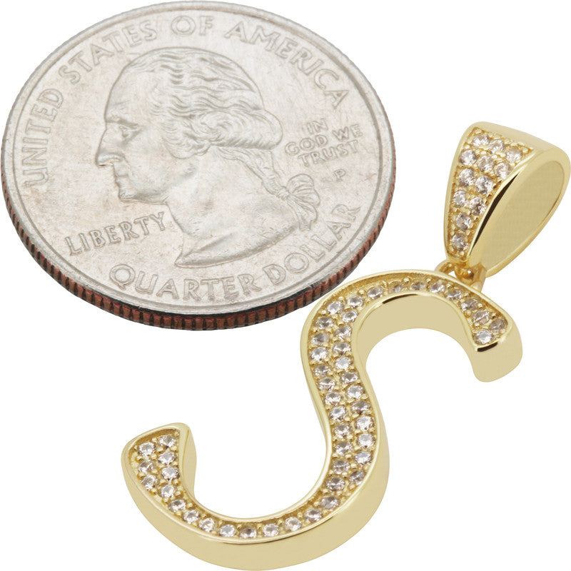 Cursive Initial S Pendant