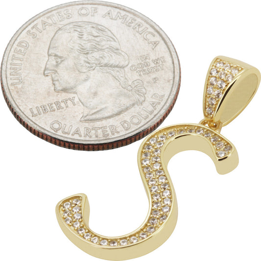 Cursive Initial S Pendant