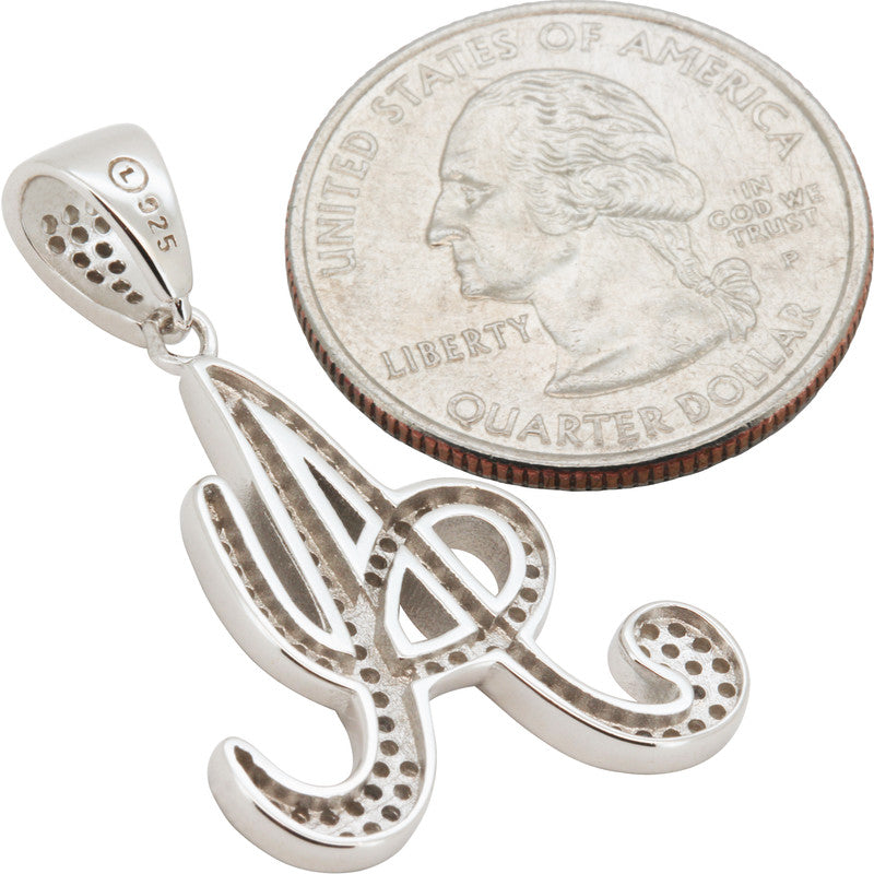 Cursive Initial A Pendant