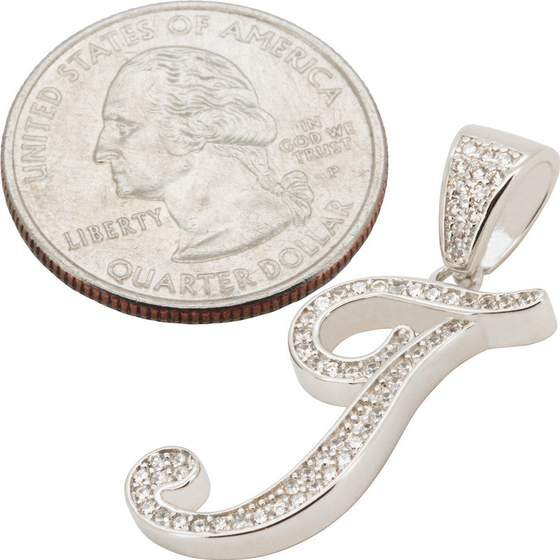Cursive Initial T Pendant