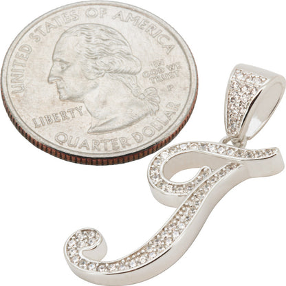 Cursive Initial T Pendant