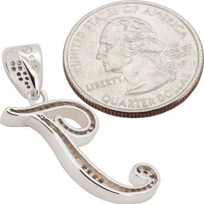 Cursive Initial T Pendant