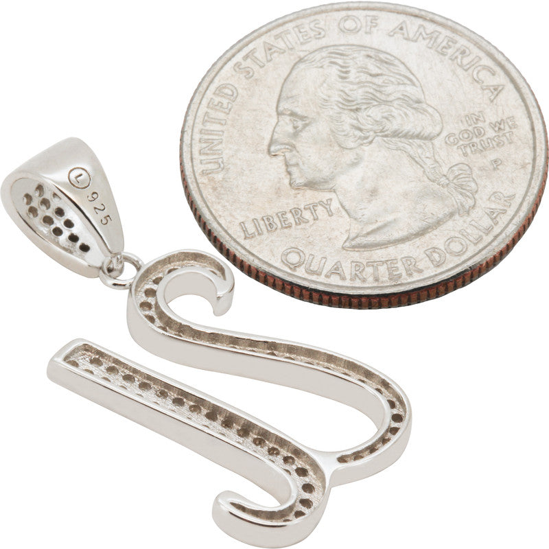 Cursive Initial U Pendant