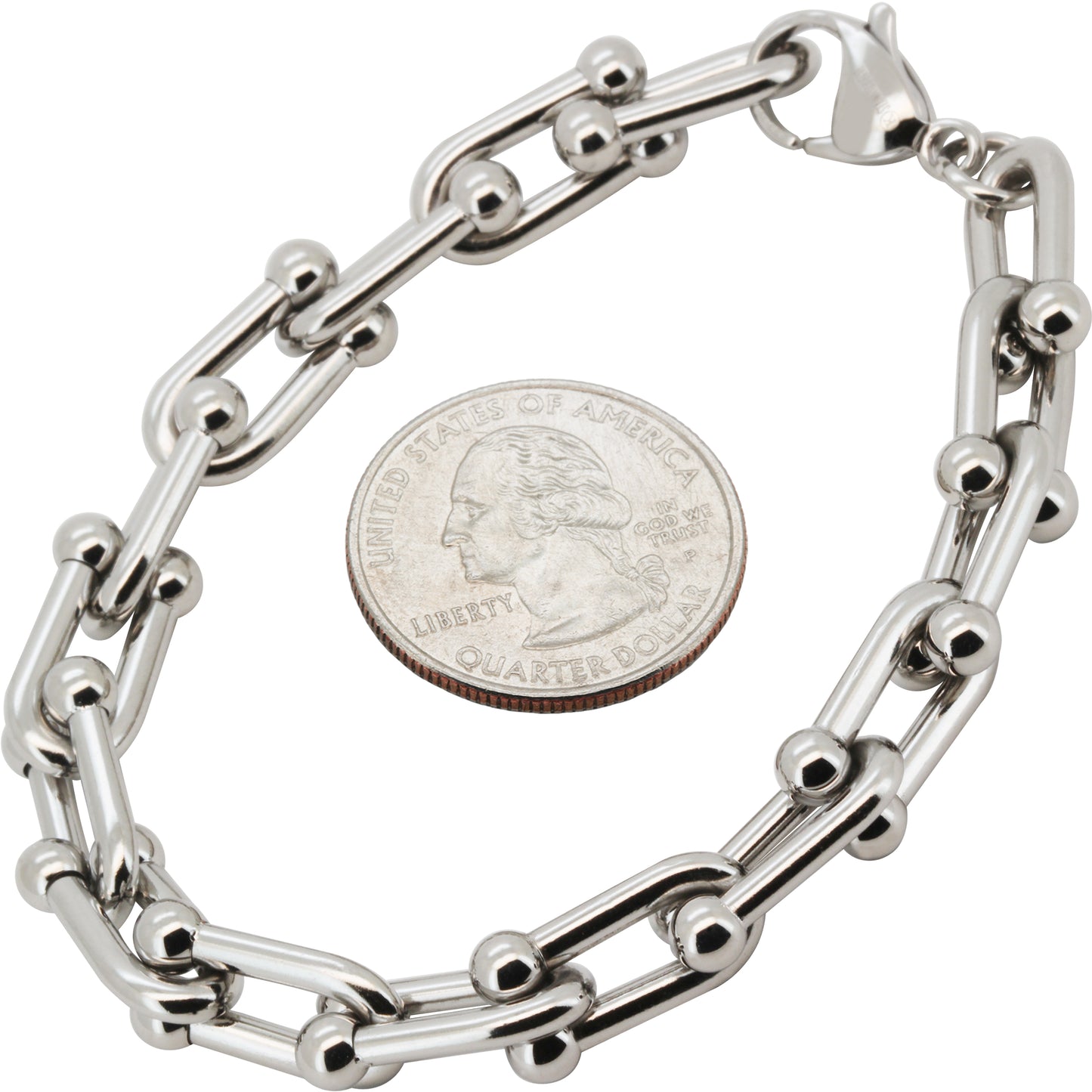 10mm Graduated Link Bracelet 8"