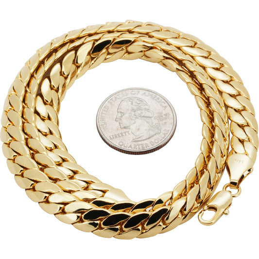 9mm Miami Cuban Link Chain 20"