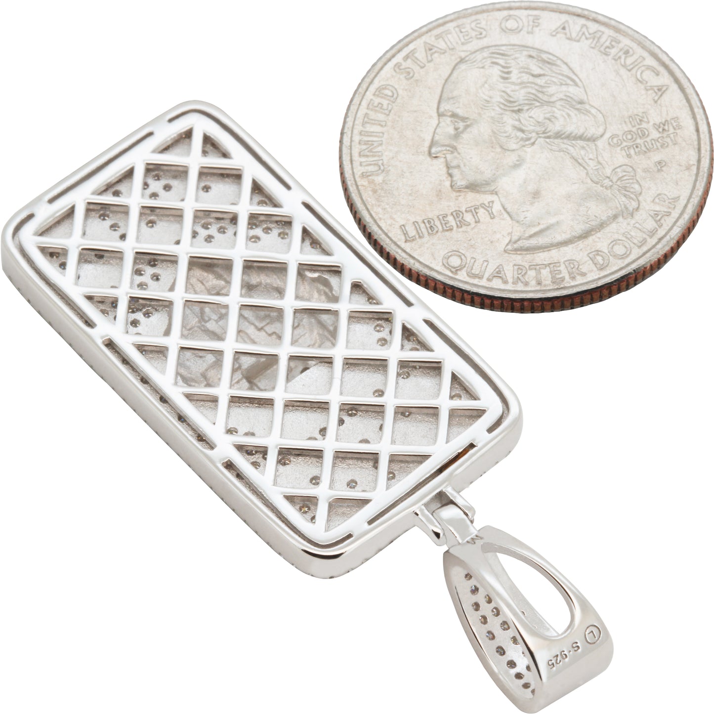Moissanite King Luck Lion Dog Tag Pendant