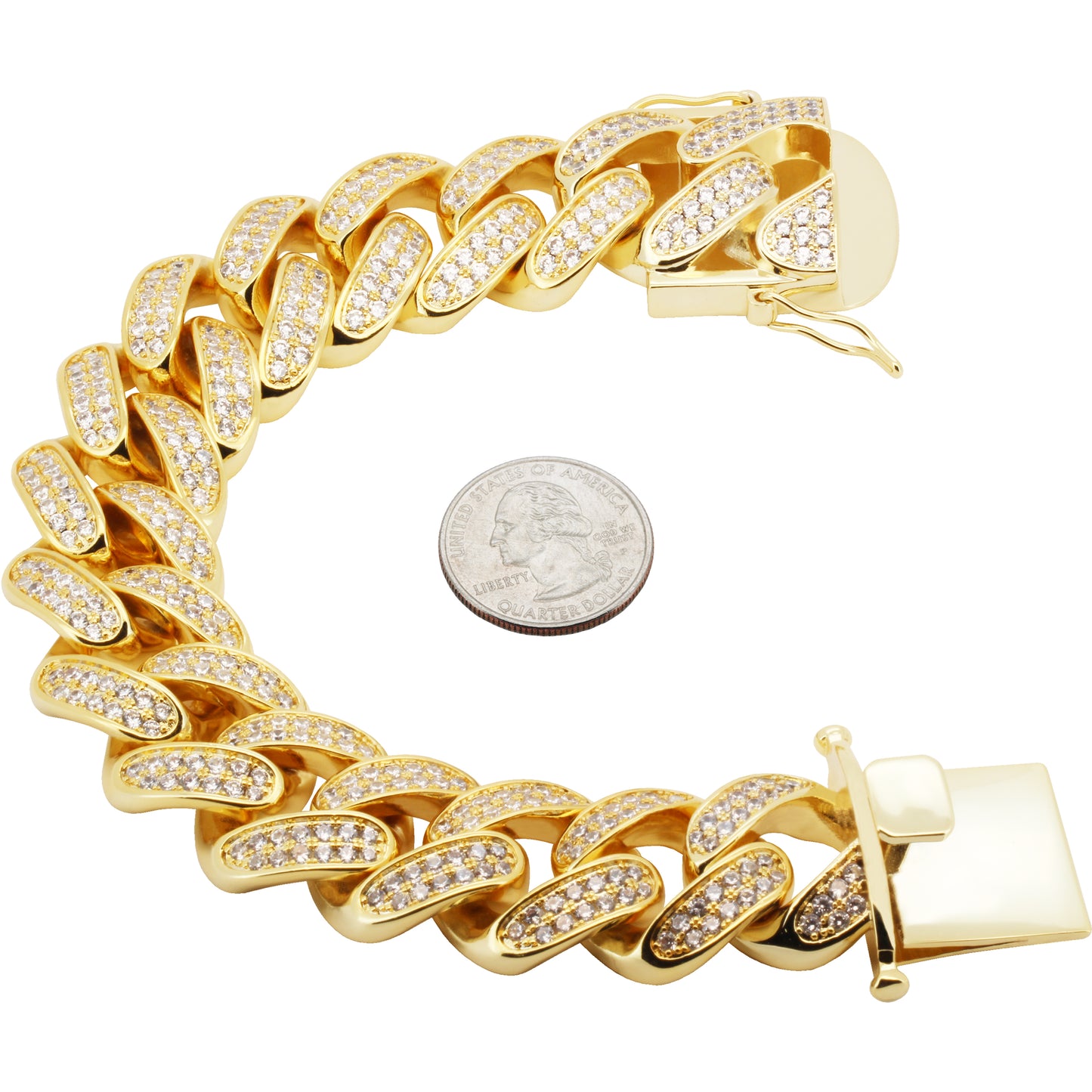 24mm Cuban Link Bracelet 9"