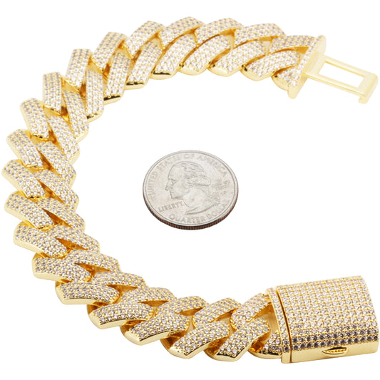 18mm Cuban Link Bracelet 8.5"