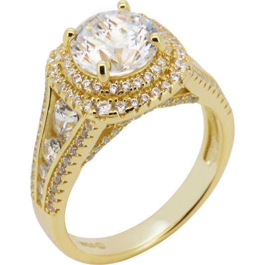 Cushion Double Halo Engagement Ring Size 6