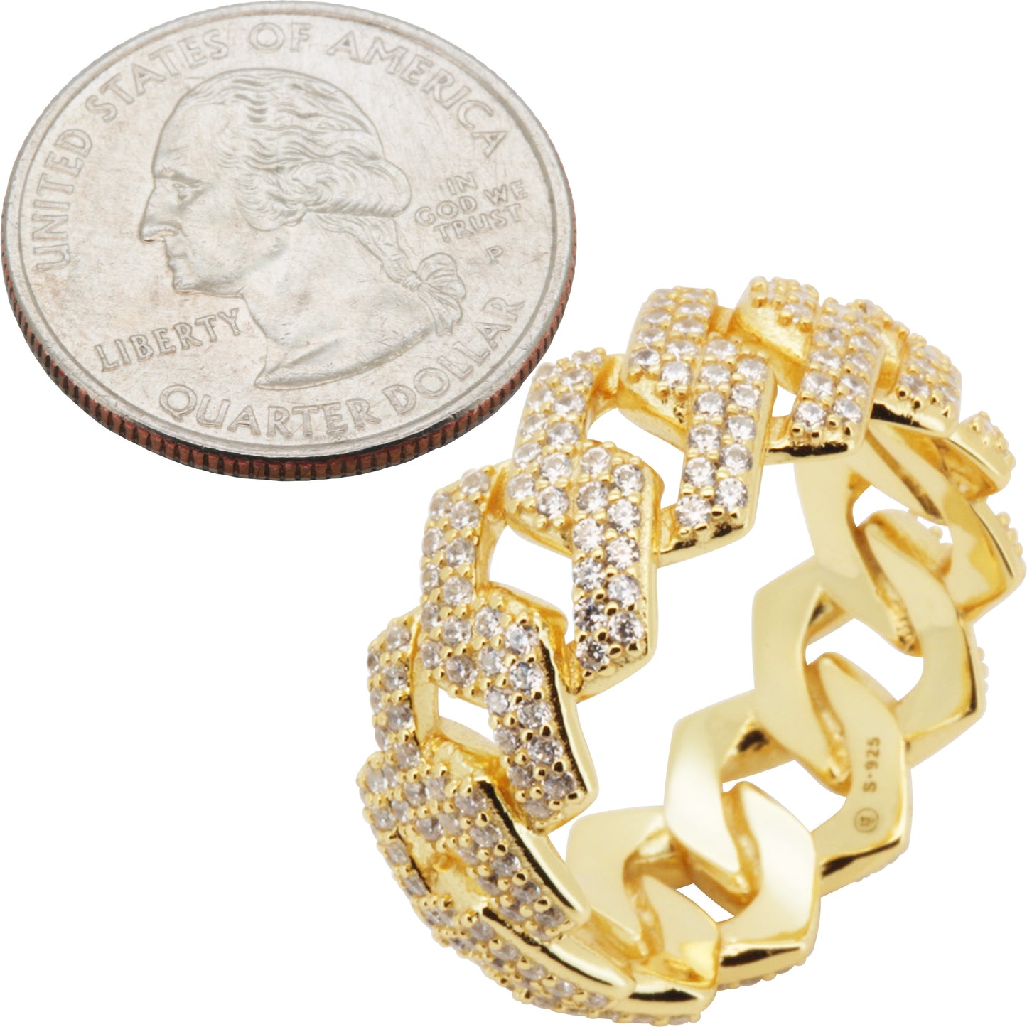 Cuban Link Ring (925 Sterling Silver)