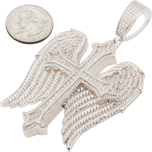 Cross Angel Wing Pendant