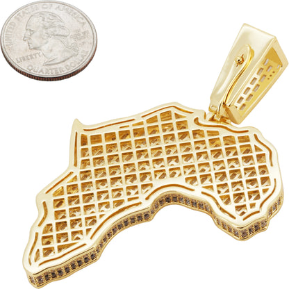 Africa Map Pendant