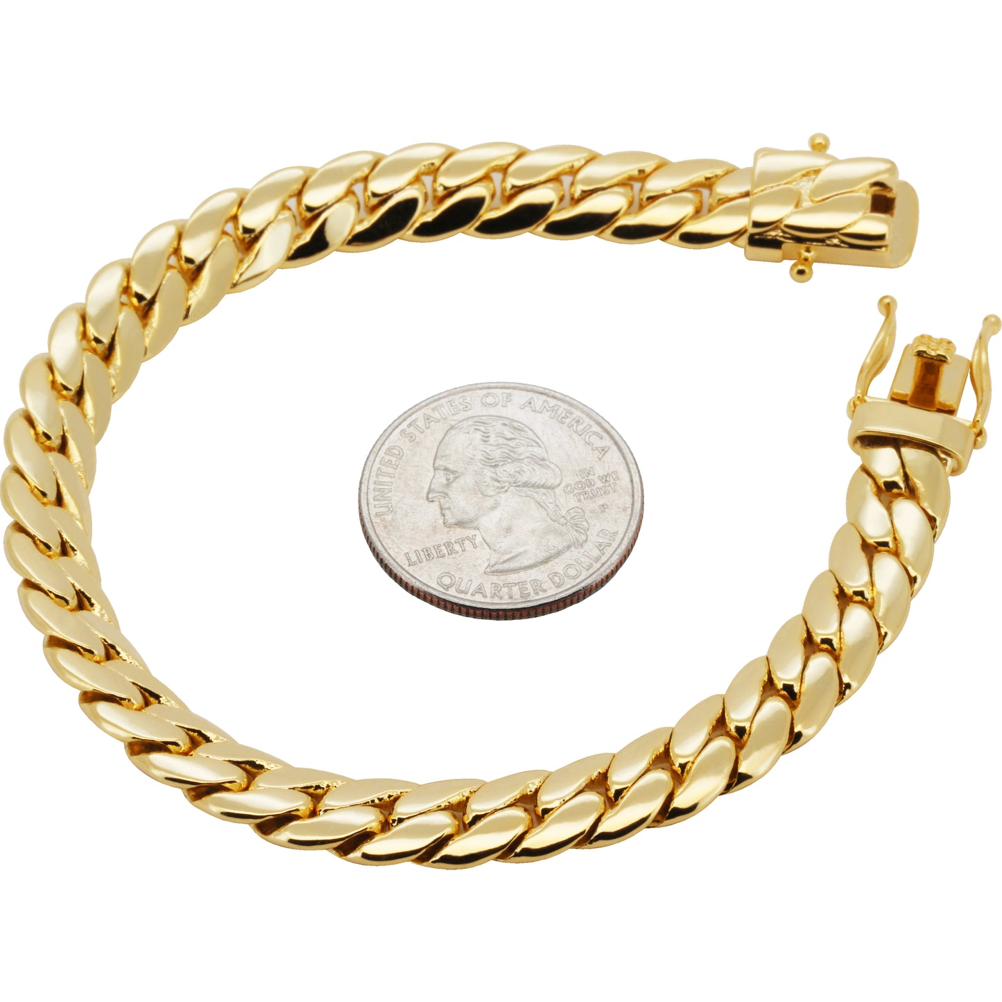 9mm Miami Cuban Link Bracelet 8.5"