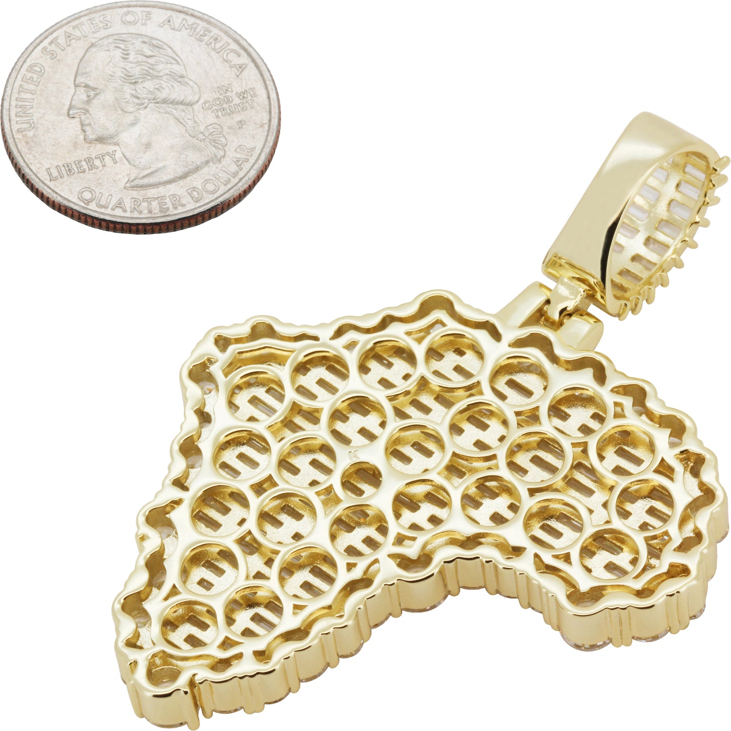 Africa Map Pendant